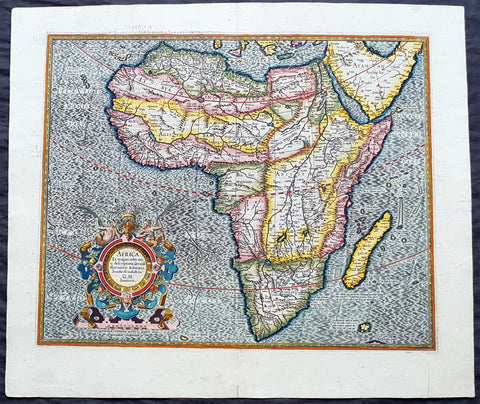 1613 Gerard Mercator Large Antique Map of Africa - Africa Ex Magna
