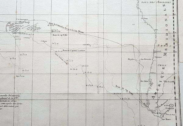 1774 Hawkesworth Large Antique Map of Australia & South Seas 1765-71 - Capt Cook