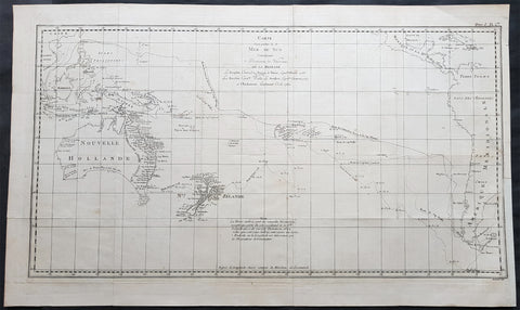 1774 Hawkesworth Large Antique Map of Australia & South Seas 1765-71 - Capt Cook