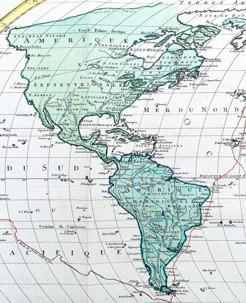 1778 Matthaus Lotter Large Oval World Map showing Capt Cooks 1st Voyage - Rare 1st edition