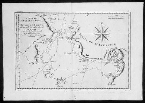 1788 Cook Raynal Antique Map of Alaska & The NW Passage