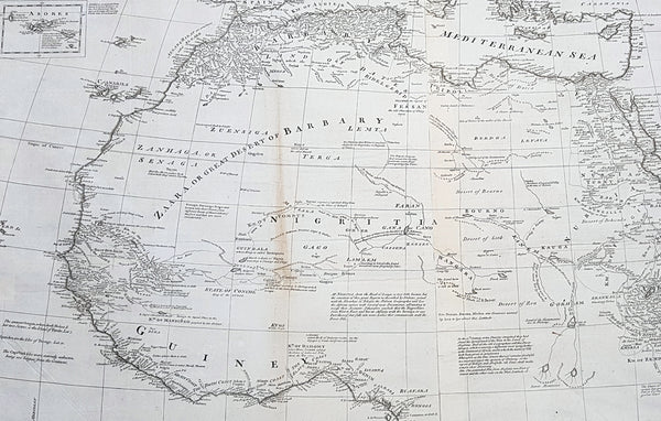 1765 Emmanuel Bowen Very Large Antique Map of Africa