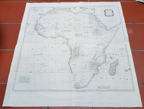 1765 Emmanuel Bowen Very Large Antique Map of Africa