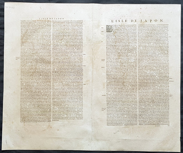 1639 Jansson & Hondius Large Antique Map of Japan, Korea & China - Japoniae Nova Descriptio