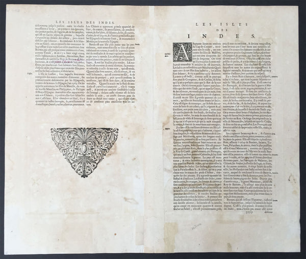 1639 Jan Jansson Antique Map of East Indies, Australia - Voyage of Dufken, Spice Islands