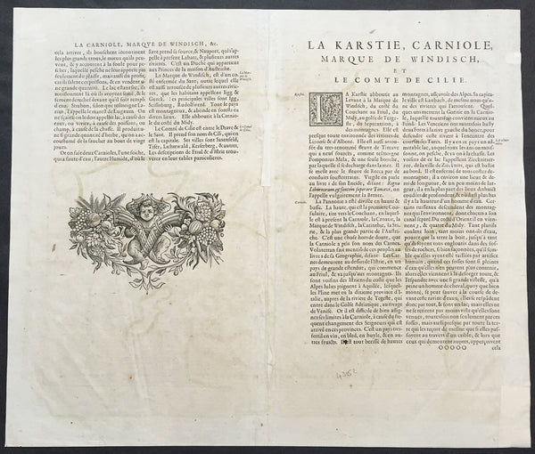 1639 Mercator Hondius Antique Map of Gulf of Venice, Istra, Italy, Slovenia