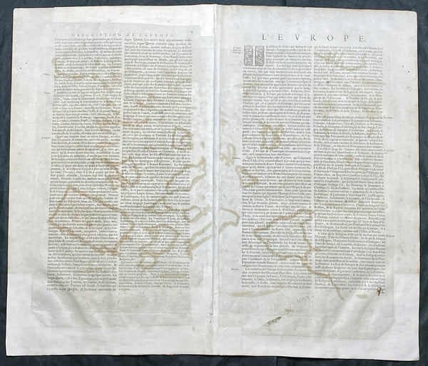 1630-31 Hondius Antique World & Four Continental Maps America Africa Asia & Europe