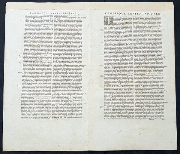 1639 Henricus Hondius Antique 1st Edition Map of North America California Island