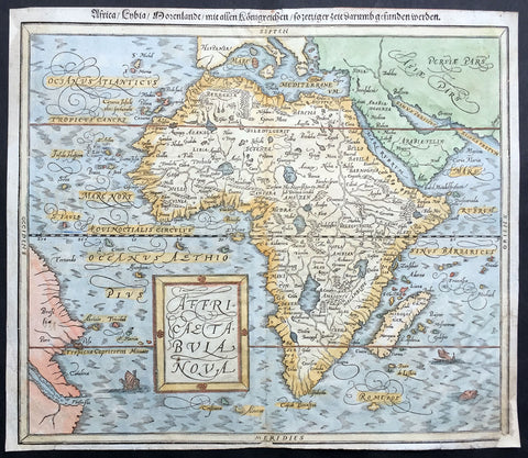 1588 Munster Antique Map of Africa