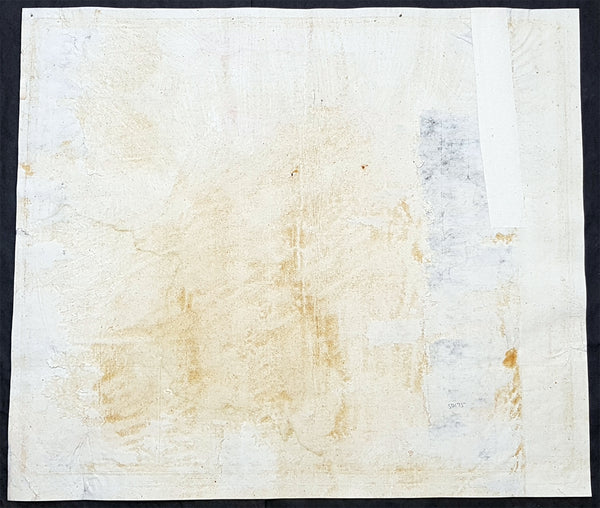 1765 Homann Large Antique Map of The Zurich Canton, Switzerland - Tigurini