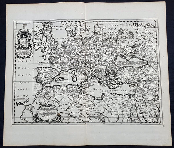 1650 Jan Jansson & Nicolaas Blankaert 3 x Large Antique Maps Europe, Asia & Africa