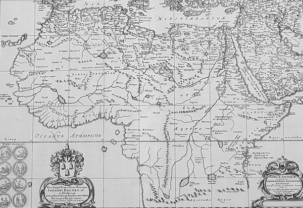 1650 Jan Jansson & Nicolaas Blankaert 3 x Large Antique Maps Europe, Asia & Africa