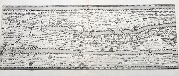 1598 J Moretus & A Ortelius 1st Edition of The Peutinger Tables, Ancient Roman Empire Maps x 4