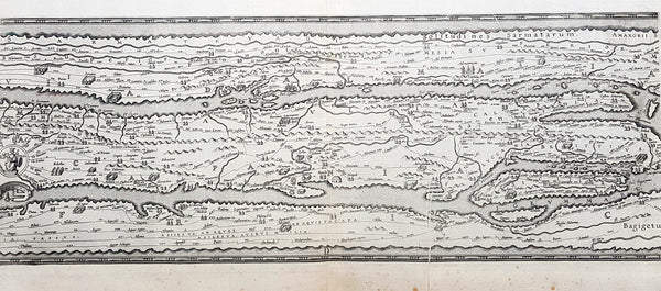 1598 J Moretus & A Ortelius 1st Edition of The Peutinger Tables, Ancient Roman Empire Maps x 4