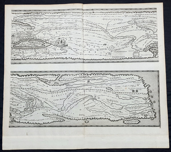 1598 J Moretus & A Ortelius 1st Edition of The Peutinger Tables, Ancient Roman Empire Maps x 4