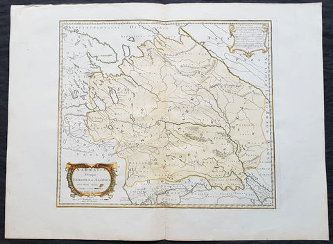 1741 Nicolas Sanson Large Antique Map of Sarmatia, Modern Day Russia & Ukraine