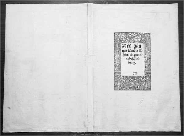 1560 Sebastian Munster Antique Map of Africa