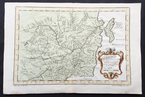 1760 Bellin Antique Map of Manchurian Empire, Mongolia, China, Sakhalin Islands