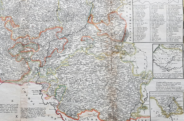 1720 Moll Large Antique Map of The Low Countries, Flanders Netherlands & Belgium