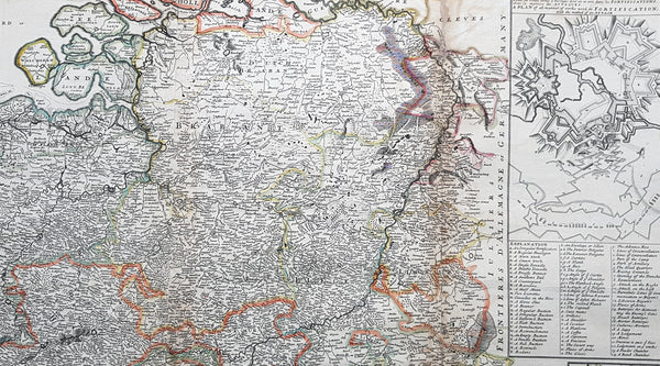 1720 Moll Large Antique Map of The Low Countries, Flanders Netherlands & Belgium