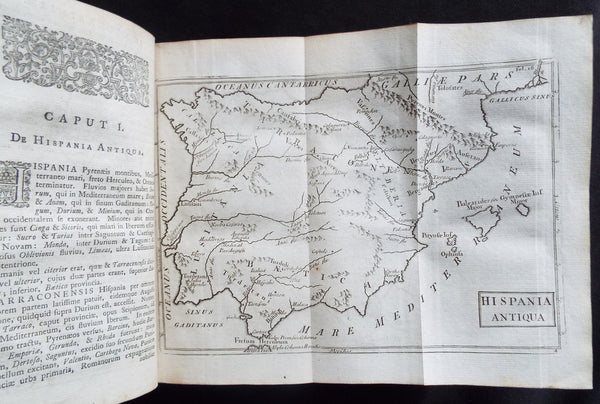 1786 Chris. Cellarius Old, Antique Atlas Geographia - w/ 27 Maps and Armillary