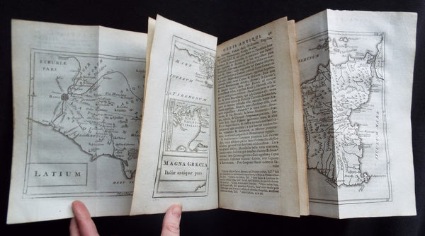 1786 Chris. Cellarius Old, Antique Atlas Geographia - w/ 27 Maps and Armillary