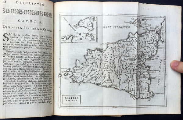 1786 Chris. Cellarius Old, Antique Atlas Geographia - w/ 27 Maps and Armillary