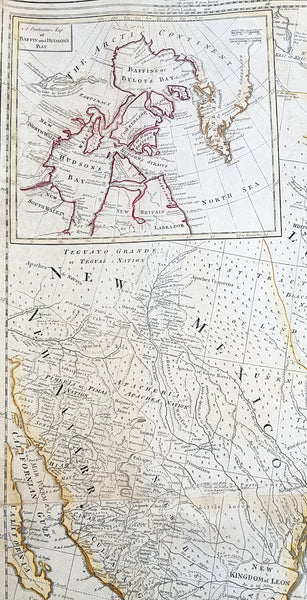 1794 Thomas Pownall & Kitchin Large Post Revolutionary War Map of North America