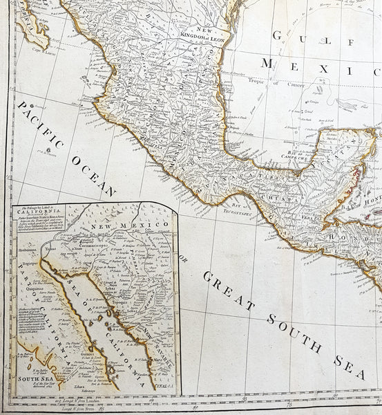 1794 Thomas Pownall & Kitchin Large Post Revolutionary War Map of North America