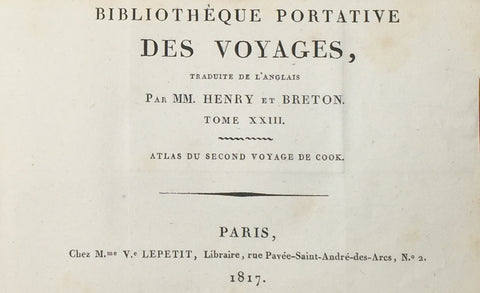 1817 James Cook Antique Atlas, 2nd Voyage Pacific & Antartica - 1 Map 21 Prints