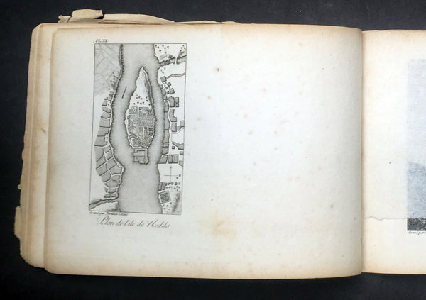 1817 Capt. Frederick L Norden Antique Atlas of Egypt & Nubia - 1 Map & 22 Prints