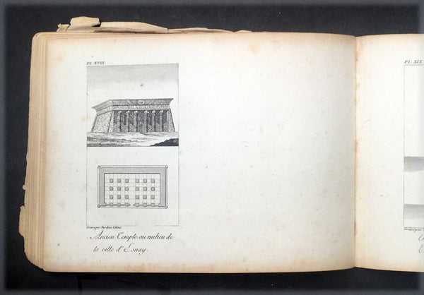 1817 Capt. Frederick L Norden Antique Atlas of Egypt & Nubia - 1 Map & 22 Prints