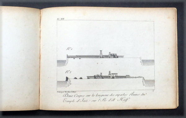 1817 Capt. Frederick L Norden Antique Atlas of Egypt & Nubia - 1 Map & 22 Prints
