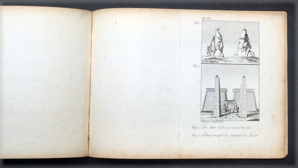 1817 Capt. Frederick L Norden Antique Atlas of Egypt & Nubia - 1 Map & 22 Prints
