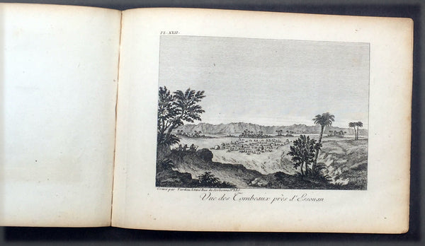 1817 Capt. Frederick L Norden Antique Atlas of Egypt & Nubia - 1 Map & 22 Prints