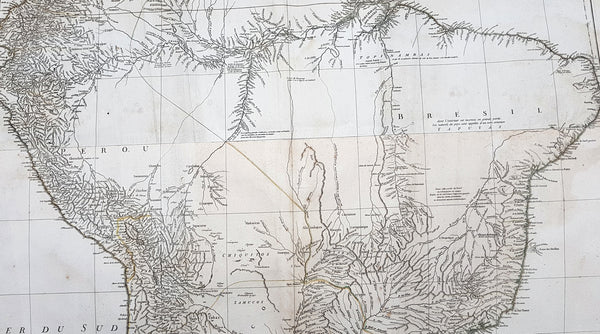 1768 D Anville Large Antique Map of South America