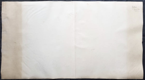 1930 Evan Gill Antique Map of Missions in PNG - Brother to Eric & MacDonald Gill - Unique
