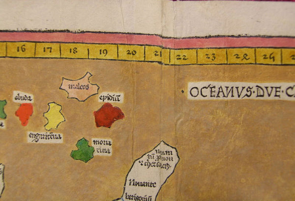 1486 Claude Ptolemy, Holle & Reger Antique Renaissance Map of Great Britain & Ireland - Rare