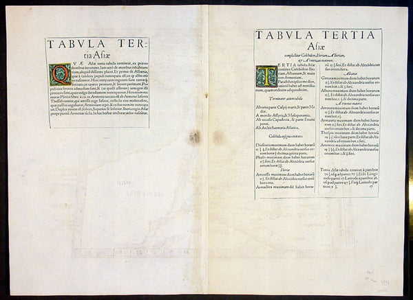 1541 Fries Ptolemaic Antique Map of the Caucasus - Georgia, Armenia, Azerbaijan