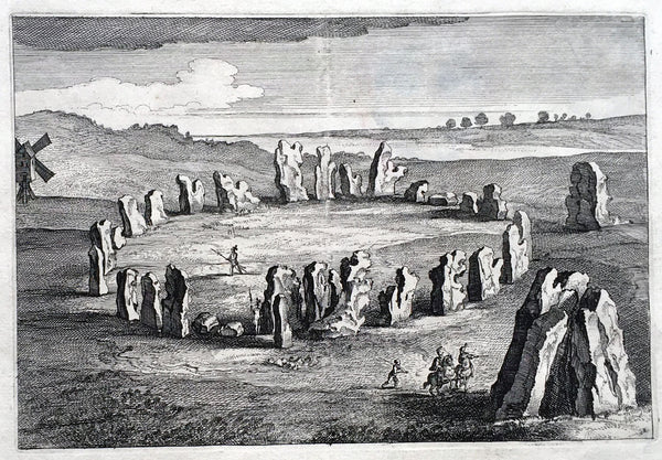 1647 Joan Blaeu Antique Map of the English County of Oxfordshire, Beautiful