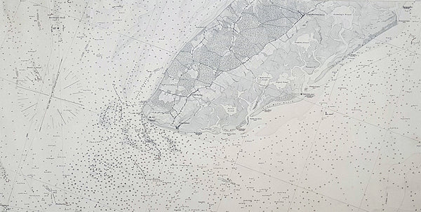 1878-88 US Coast Survey 3 x Sheet Very Large Antique Map of The Delaware River