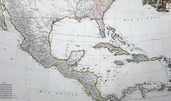 1746 J B D Anville Large Antique Map of North America