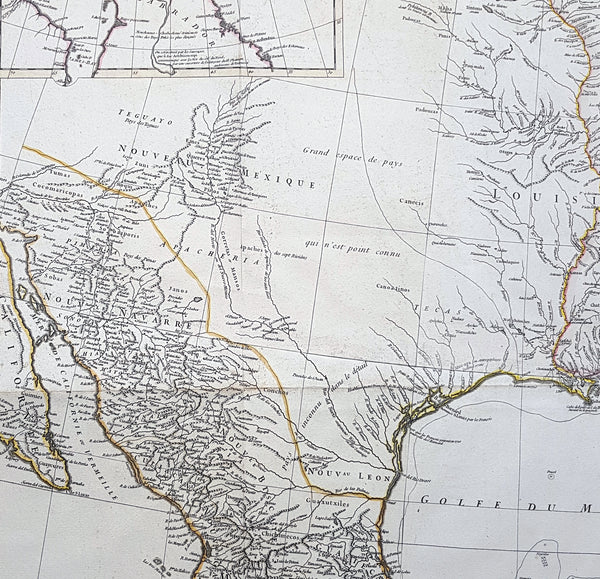 1746 J B D Anville Large Antique Map of North America