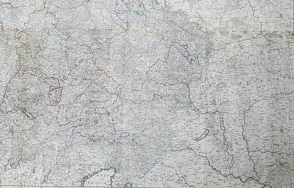 1759 Delarochette & Kitchin 1st Edition Antique Map of Germany Central Europe - Rare