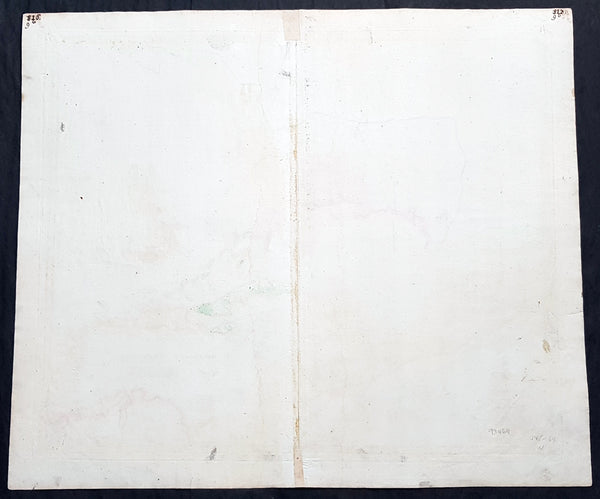 1712 J B Homann Large Antique 1st Edition Map of North & Central America