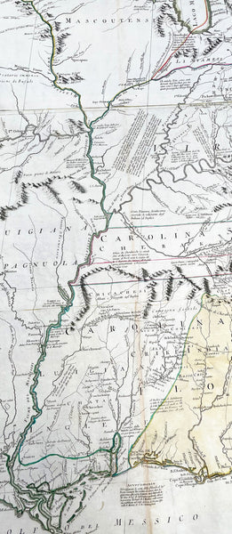 1778 John Mitchell & Antonio Zatta 12 Sheet Antique Map of North America - Rare