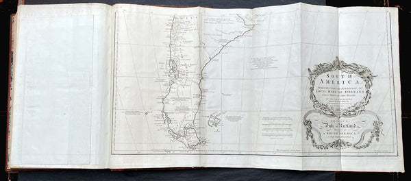 1774 Malachy Postlethwayt Antique 2 Volume Atlas 7 Large Cont Maps North America