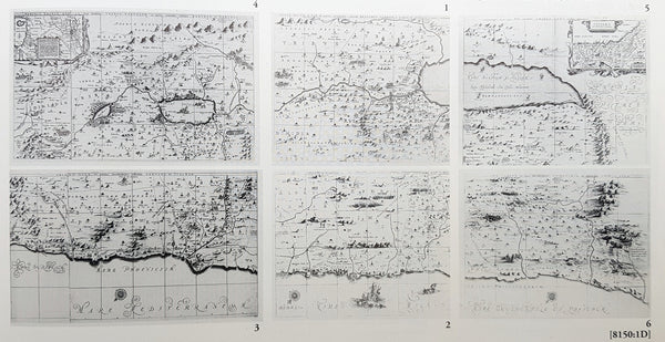 1662 Hornius & Jansson Antique Holy Land Map Tribes Ruben, Gad, Benjamin,  Ephraim & Manasseh