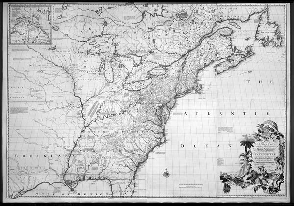 1778 Antonio Zatta & John Mitchell Antique Map of Lake Superior & Florida